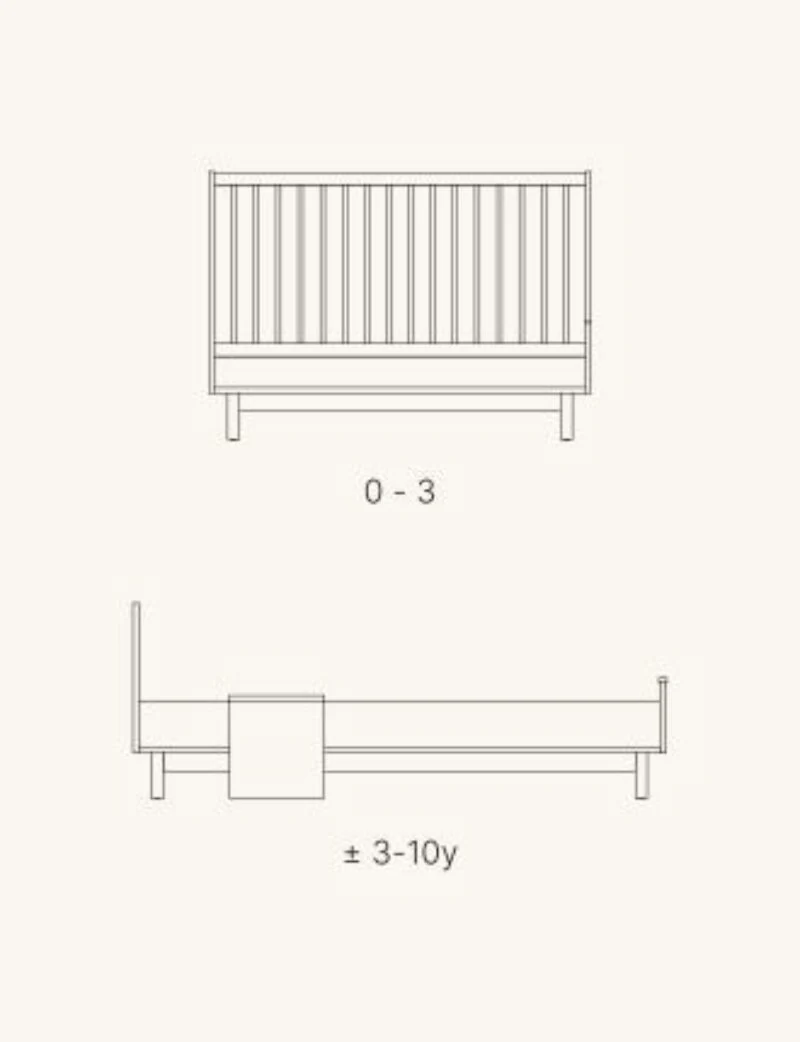 Kyo Convertible Bed 120 x 70