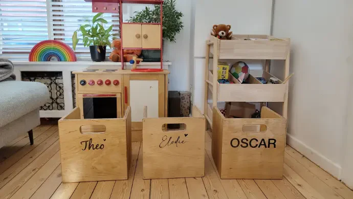 Gepersonaliseerde houten kinderstoeltjes op maat