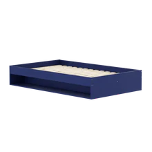 FLEXA Double Bed with Shelf, 120x200 cm, Pine