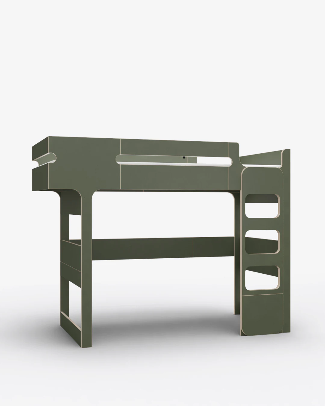 FUN Loft bed in green, for kids 6+